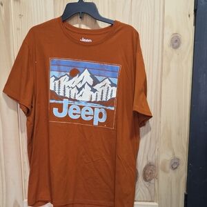 Jeep Men's Rust Mountain Graphic Tee